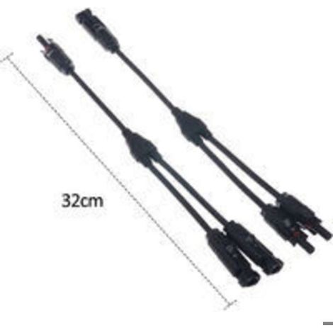 Connecteur Solaire MC4 En Y - 1 Mâle Pour 2 Femelles - Étanche IP67 - 1000 V CC - 20 A / 30 A - Compatible Câbles 2,5 4 6 mm² (1/4)