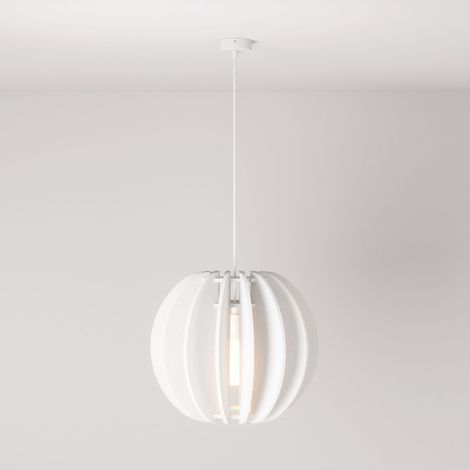 creative cables - Lampada a sospensione con paralume ellittico LAMPSHHADE in materiale fonoassorbente
