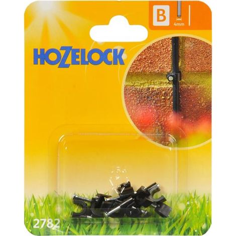 12 x Hozelock 2782 Micro Pipe Hose Clip 4mm Micro Irrigation Automatic Watering (1/2)