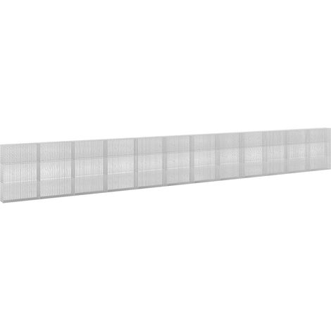 Gabion avec fil de 5 mm et maille de 5x2,5 cm 1200x30x150 cm vidaXL (1/5)