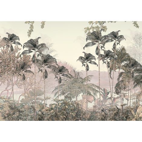 Papier peint panoramique - Forêt Tropicale - 130 cm x 91 cm (1/2)