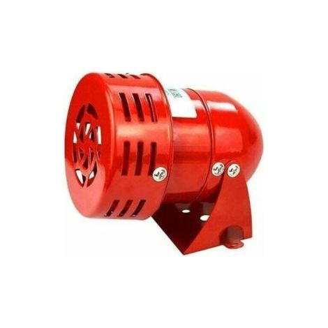 FENOPLASTICASirène Alarme 220V Puissant à Exterieure, Sirene Alarme 120dB,Rouge Moteur Conduit Sirène Métal Corne Industrie Bateau Alarme (1/4)