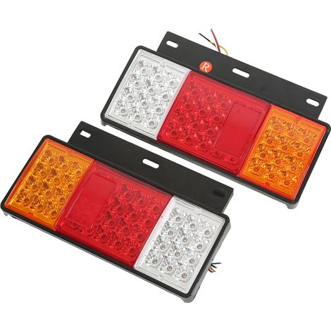 Paire de feux arrière 12 V 44 LED de remplacement pour camions Isuzu Elf série W NPR HD NKR NHR NRR FSR FRR (1/5)