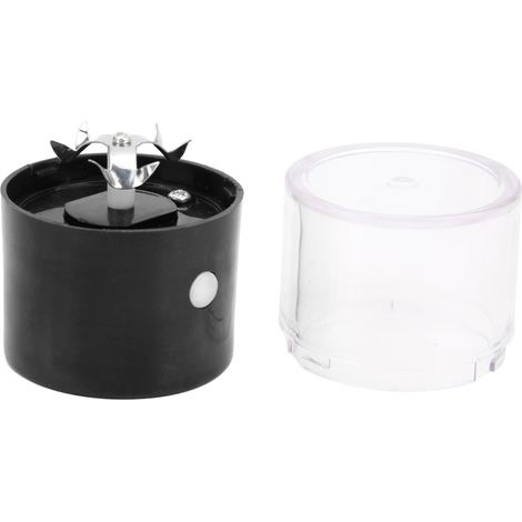 Elektrische Gewürzmühle aus Edelstahl, USB-aufladbar, tragbar, für Gewürze, Kräuter und Zigaretten, Schwarz (1/5)