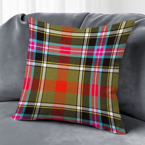 Housse de coussin imprimé carreaux, décoration intérieur maison,50×50cm (1/5)