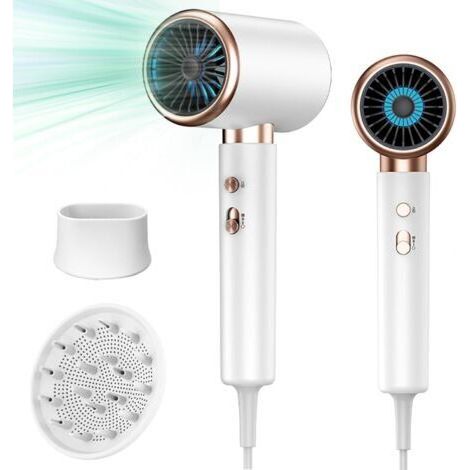 Sèche-cheveux professionnel 2400W – Moteur AC haute performance – 3 réglages de température – Silencieux sous 55 décibels