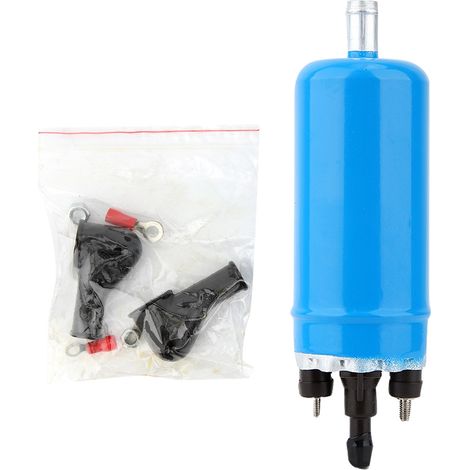 Pompa carburante, pompa elettrica in linea ad alta pressione 12V con kit di installazione per serie E, codice 0580464070, colore blu. (1/5)