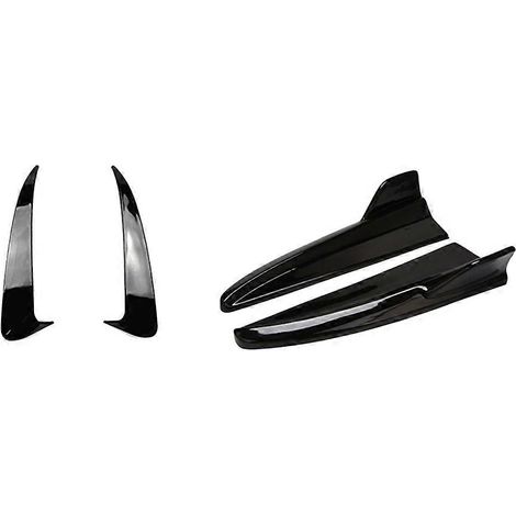 Para Mercedes Benz Clase C W205 C180 C200 C300 C43 C63 AMG 2015-2021, difusor de labio del parachoques trasero, divisor de ventilación de aire (1/5)