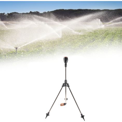 Arroseur Tripod Automatique à Rotation 360° avec Tuyau et Support - 3 Pièces en Acier Inoxydable pour Jardin et Agriculture (1/5)