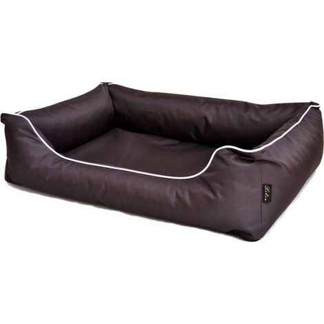 Lebon Hundebett Paula eckig dunkelbraun Transportboxen & Häuser