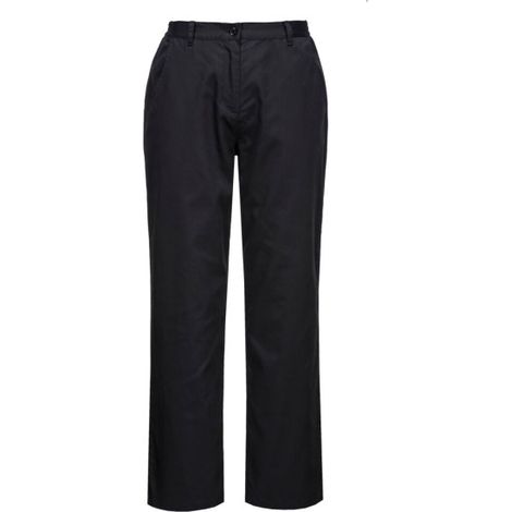 Pantalón de cocina para mujer Rachel ciErre frontal botón C071 S Negro (1/2)
