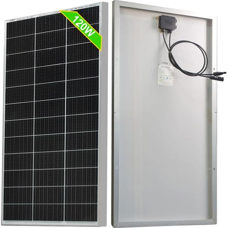Panneau Solaire, Monocristallin, Haute Efficacité, panneau solaire de 120w (1/2)