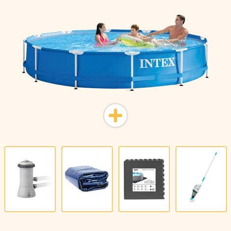 Intex Piscine Tubulaire Ronde - 366x76 cm - 5-pièces S315 (1/5)