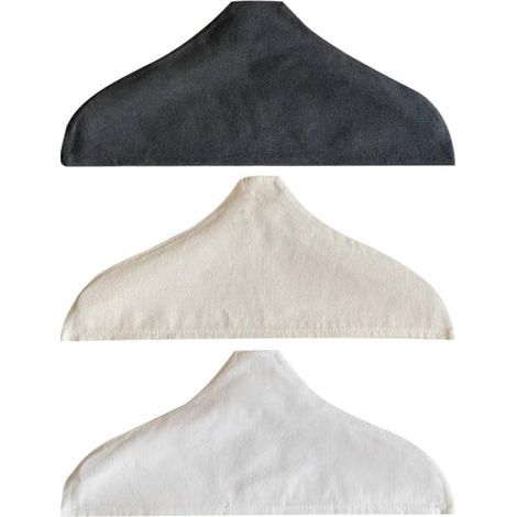 3 housses de cintre antidérapantes (4321cm) - coton, lin et bois housses en tissu pour pulls, pulls en cachemire et vêtements anti-poussière. (1/5)