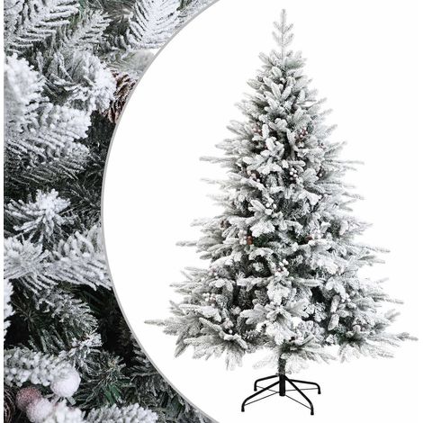 Artificial Hinged Christmas Tree 120 cm PVC and Metal vidaXL (1/5)