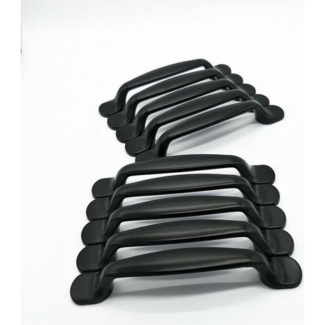 VURAHOME - 10 pièces armoires de cuisine poignées de porte placard tiroir chambre meubles entraxe 128mm aluminium (1/2)