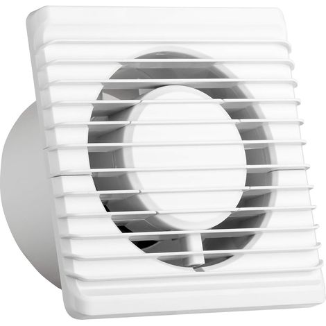 Ventilateur universel avec clapet anti-retour Ø 100mm/10cm pour salle de bain et cuisine, faible consommation d'énergie 8 W, fonctionnement silencieux 26 dB et haute efficacité 93 m3/h. Systerm Energy (1/5)