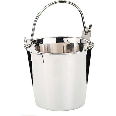 1 Seau Inox Diamètre 20 cm Capacité 3,8 L Gris Pour Cuisine