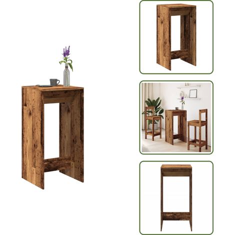 vidaXL Bartisch Altholz-Optik 51x50x103,5 cm Holzwerkstoff (1/5)