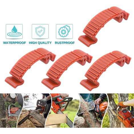 Clips Couvercle Cylindre 4pcs pour Tronçonneuse Husqvarna 435 440E 445 450 575 576 Compatible Fixation Jardin Durable (1/5)