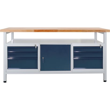 ADB Werkbank Packtisch Werktisch 6 Schub. 1 Tür L 1700x B 600x H 840mm max.500kg (1/5)