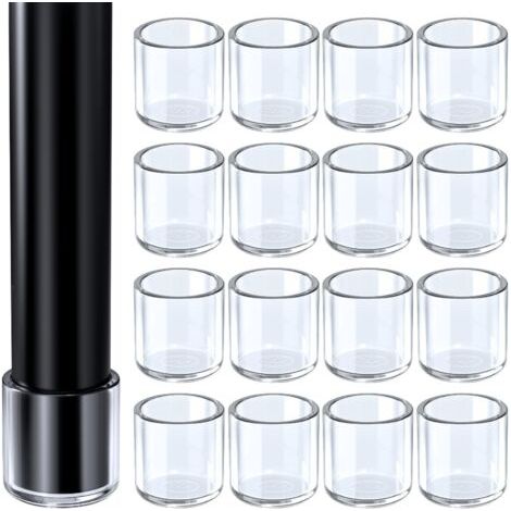 BUNTHAUS Set mit 16 Schutzkappen für Stuhlbeine – Silikon – Rund – Durchmesser: 16 mm