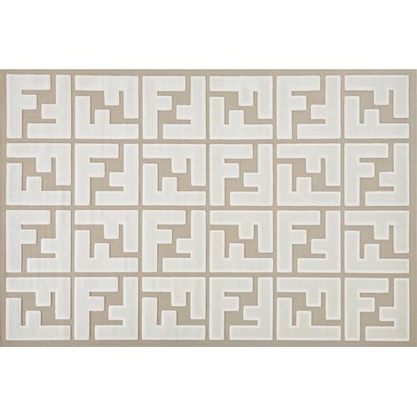 Tapis beige fonce a lettres beiges 160 x 230 cm kezia 204495825 (1/5)