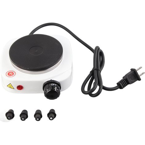 Table de cuisson électrique portable 500W, plaque chauffante unique compacte pour dortoir bureau, prise américaine 110V