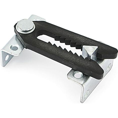 enganche dentado addo. hierro-plástico. zincado-negro. fijación atornillada. placas en escuadra (1/2)