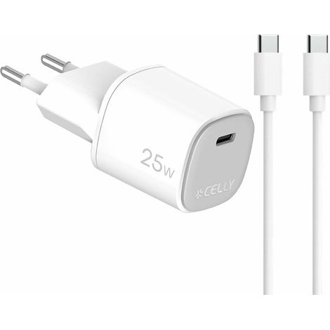 Cavo USB Celly UPTC1USBC25WCTC Bianco (1/5)