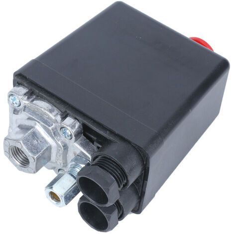 Single Hole Air Compressor Pressure Switch Control Valve 0.51.2MPa (72.5175psi) 220V G1/4" (1/4)