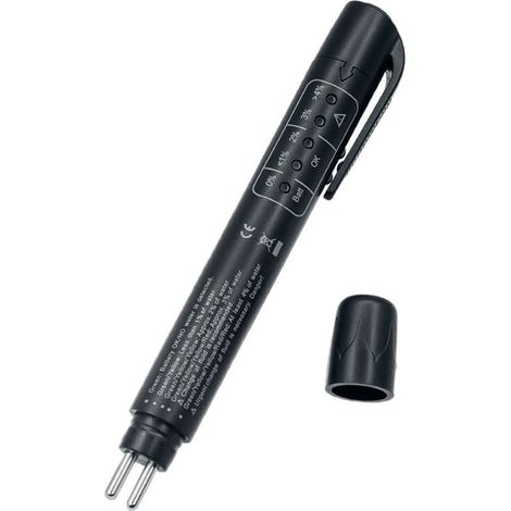 Testeur de Liquide de Frein, Stylo de contrôle de d'huile de testeur de Liquide de Frein numérique avec 5 lumières LED pour DOT3 / DOT4 / DOT5 (1/5)