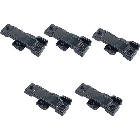 Lot de 5 verrous de sécurité de rechange pour fenêtres coulissantes verticales et horizontales. Couleur blanche résistante.