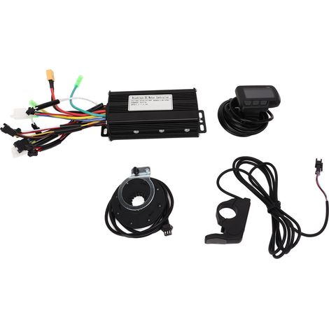 Kit de contrôleur de moteur pour vélo électrique, 3 modes sinusoïdaux, contrôleur à 9 tubes, PAS, accélérateur au pouce, écran LCD, 24 V, 36 V, 48 V (1/5)