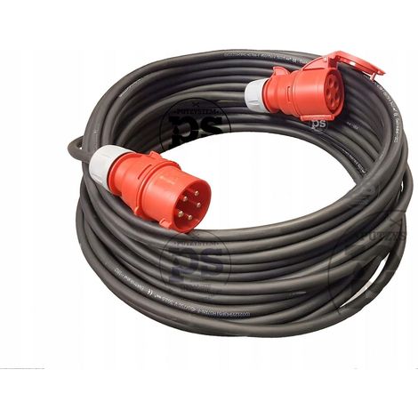 Enchufe móvil pce profesional negro 32A IP44