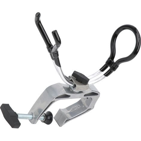 Support de canne à pêche réglable 360° en alliage alu, fixation pour bateau avec serrage sécurisé (1/5)