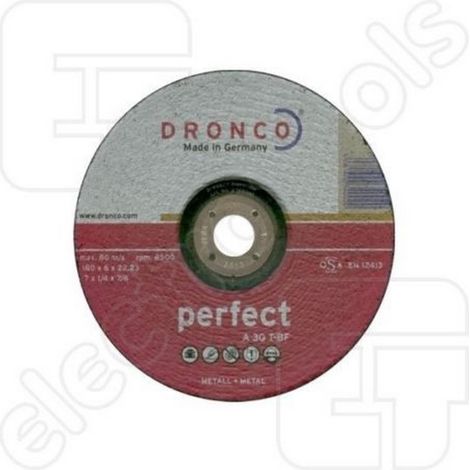 Dronco A 30 T-BF Perfect - Disco abrasivo per metallo 125 x 6,0 x 22,2 mm