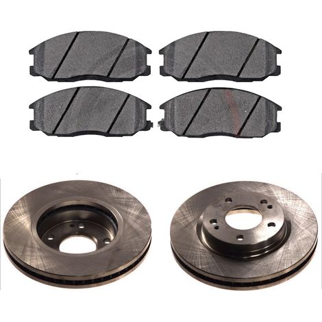 KIT FRENI ANTERIORI compatibile con HYUNDAI SANTA FE I (SM) - DISCHI + PASTIGLIE OEM: FDB1605 / 17198 /SOSTITUZIONE DIRETTA/BASSA POLVERE/SILENZIOSO