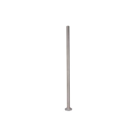 Deco Fer Forge – Poteau rond inox 316 à percer – Hauteur 970mm – Diamètre 42,4mm – Platine soudée 100mm – Adapté pour projets sur mesure (1/4)