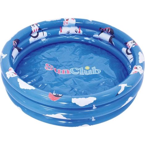 Piscine pour enfants pingouins à 3 anneaux 100x23 cm (1/2)