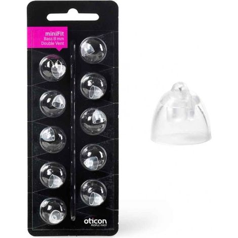Oticon dome bass doppio minifit 8mm modello altanera 10frp