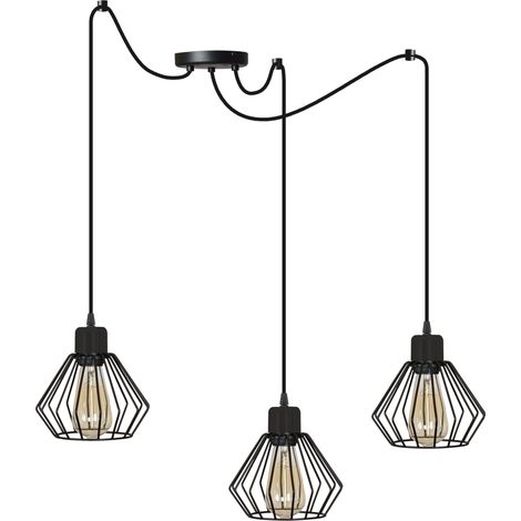 LÁMPARA DE ALAMBRE INDUSTRIAL LED LÁMPARA DE SALÓN