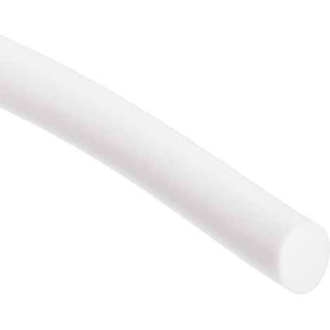 Bande d'Étanchéité en Mousse de Silicone, 10mm OD 4.5M 15ft Bande d'Étanchéité, Corde d'Étanchéité en Caoutchouc Éponge pour Entrepôt, Tubage en Mousse, Blanc (1/5)