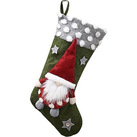 Calcetín Navideño - Adorno Festivo para Árbol o Chimenea - Ideal para Regalos - Unidad (1/5)