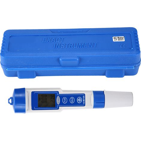 Testeur Qualité Eau H2 Stylo Hydrogène Dissous 0-2400ppb Affichage LED Double Température Compensation Automatique Portable