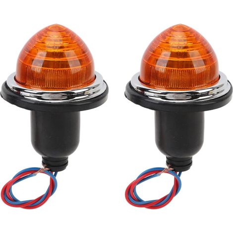 2pcs 72 mm arrière de frein arrière feu LPB630 DC12V lampe à queue pour le mini-voyage MinIn Morris Jaune (1/4)