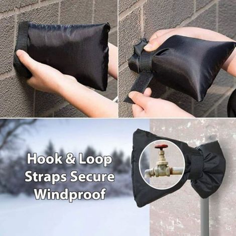 Couvercle Antigel - Housse Protection Robinet Extérieur - Matériau Oxford Imperméable avec Isolation Coton - Pour Usage Hivernal Extérieur - 2 Pièces (1/5)
