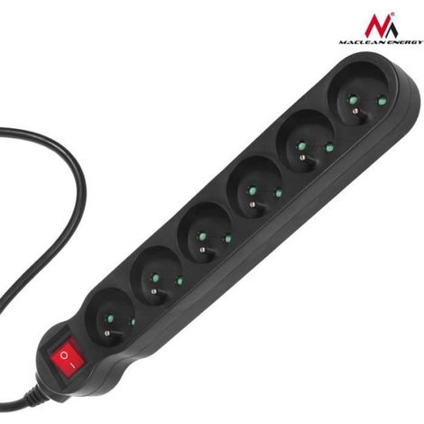Bloc multiprises - MCE - 6 prises - Interrupteur lumineux - 3 m - 2300W (1/4)