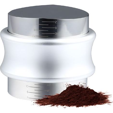 Distributeur-Tasseur 2-en-1 Toivize Acier Inoxydable 304 Réglable 51mm Argent Ergonomique pour Barista (1/5)
