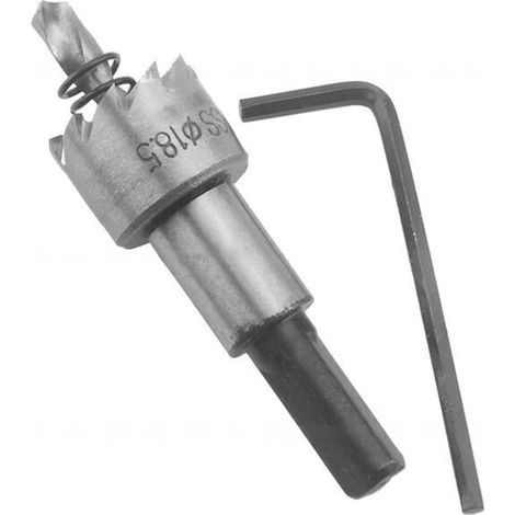 Jeu de Scies Cloches en Acier Rapide, Foret HSS, Forets de Coupe 18.5mm (1/4)